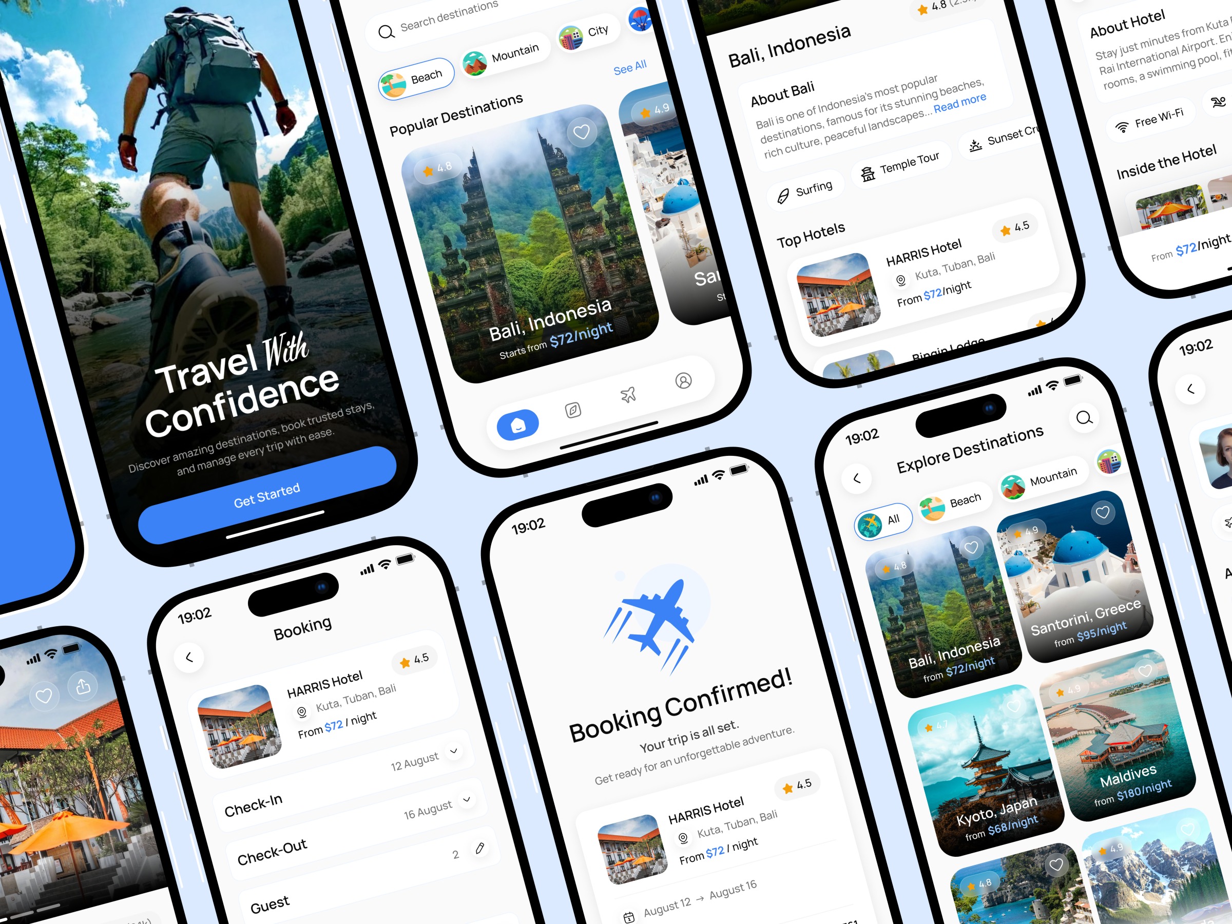 Roamly – Travel Booking Mobile App UI Image 3