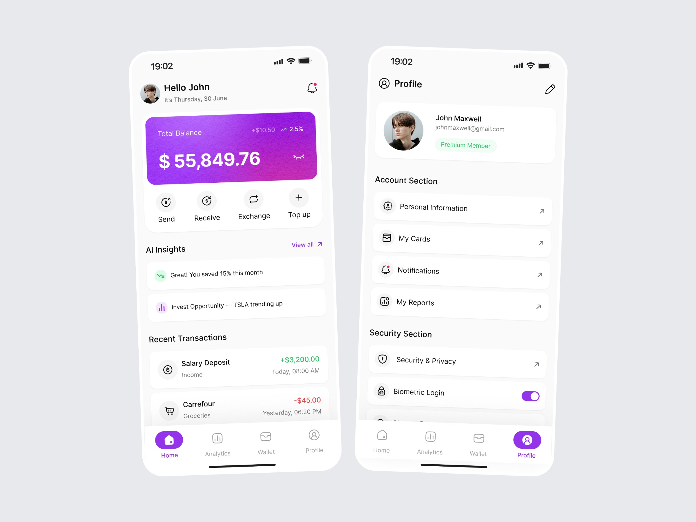 Fintech – Personal Finance Mobile App Image 1