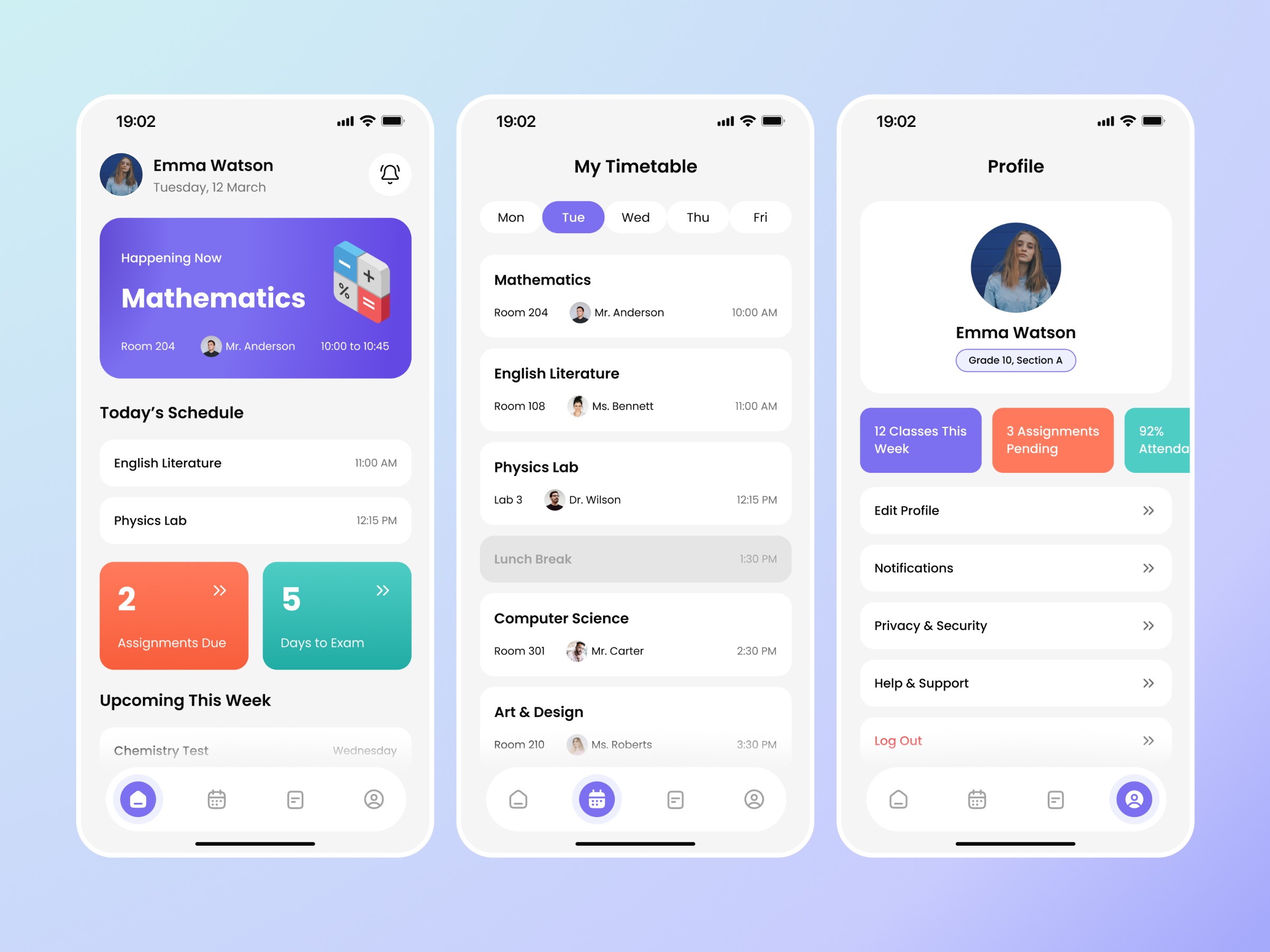 Student Scheduling Mobile App Image 1