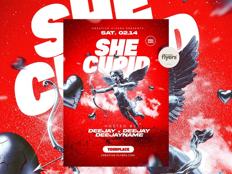 Modern Valentine’s Event Template (Psd)