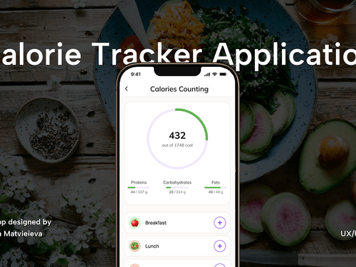 Calorie Tracker Application | UX/UI Design