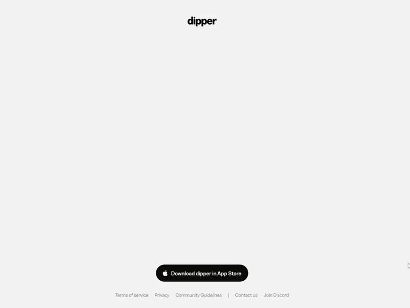 Dipper.com new Website