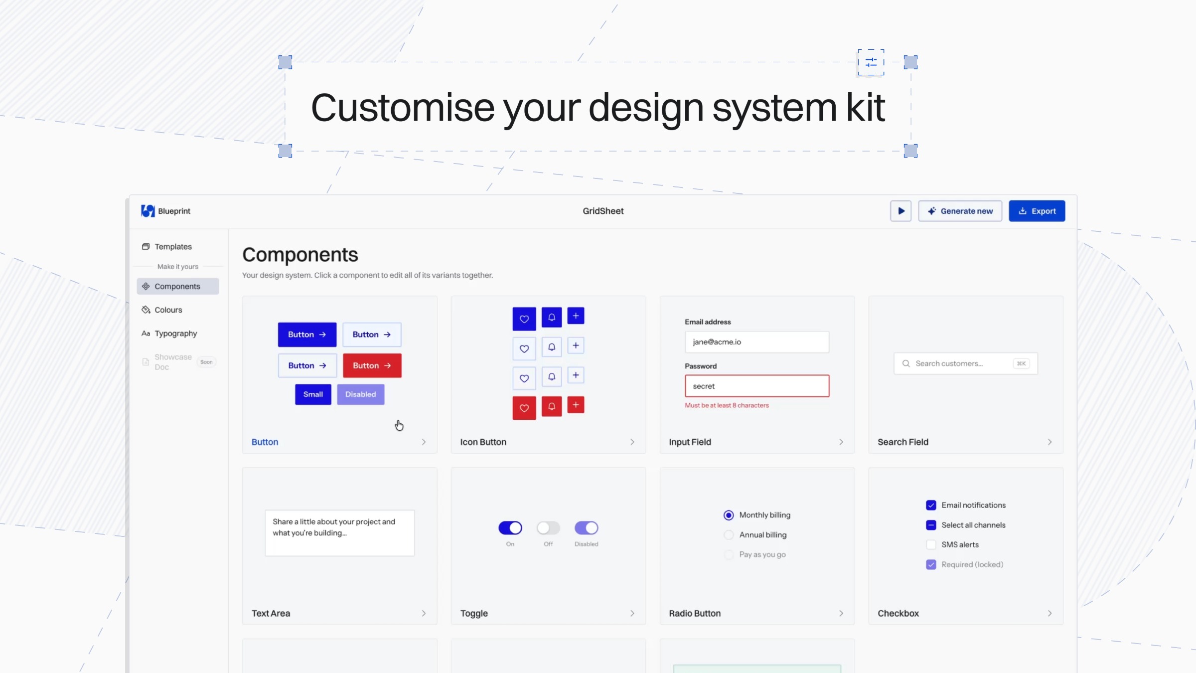 Blueprint — A starter design system kit from your brand Image 2