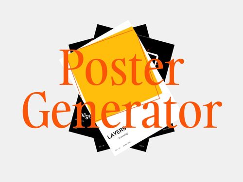Poster generator