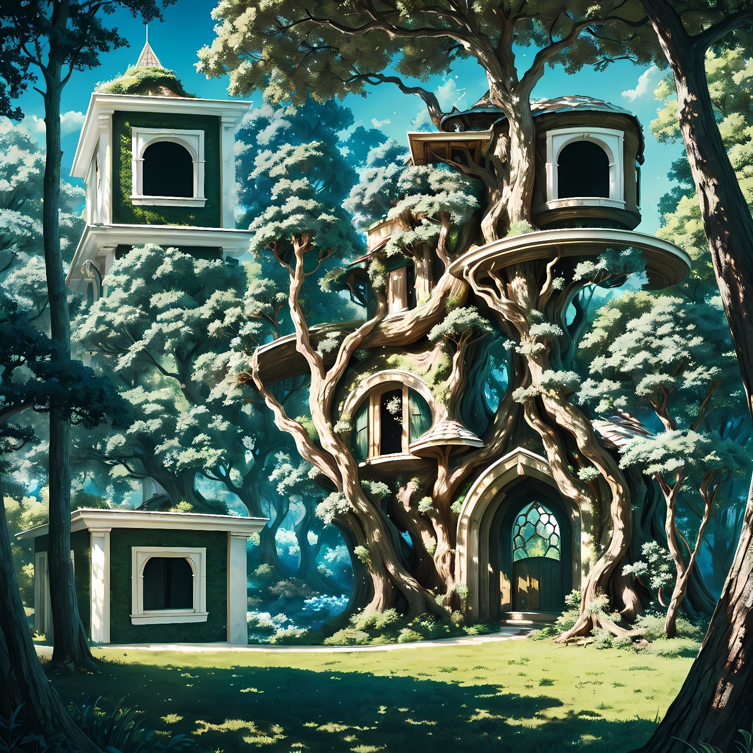 The art QR code a fairy-tale forest Image 0