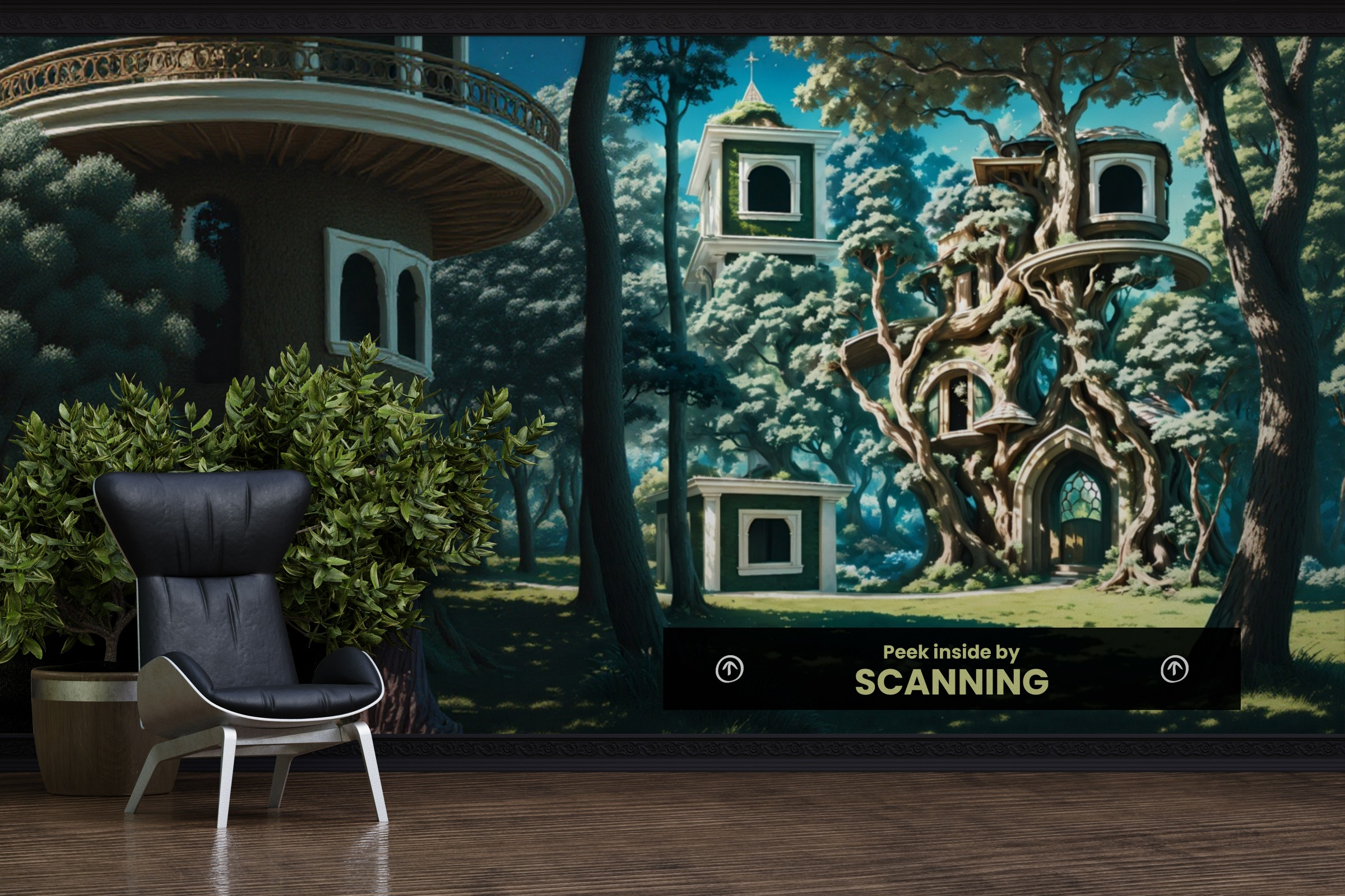 The art QR code a fairy-tale forest Image 1