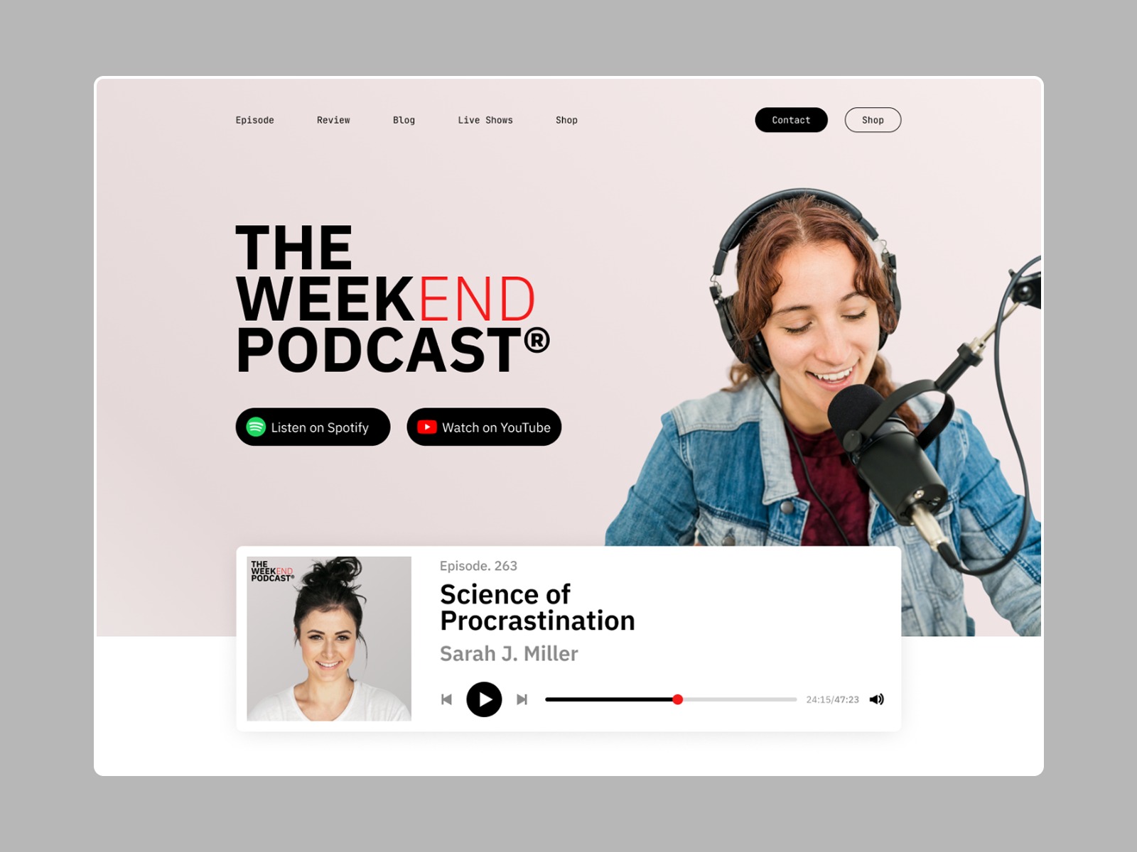 The Weekend Podcast Landing Page Image 0