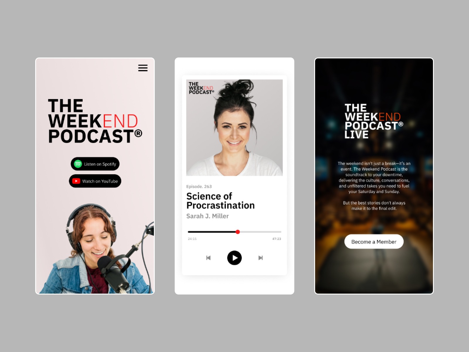 The Weekend Podcast Landing Page Image 2