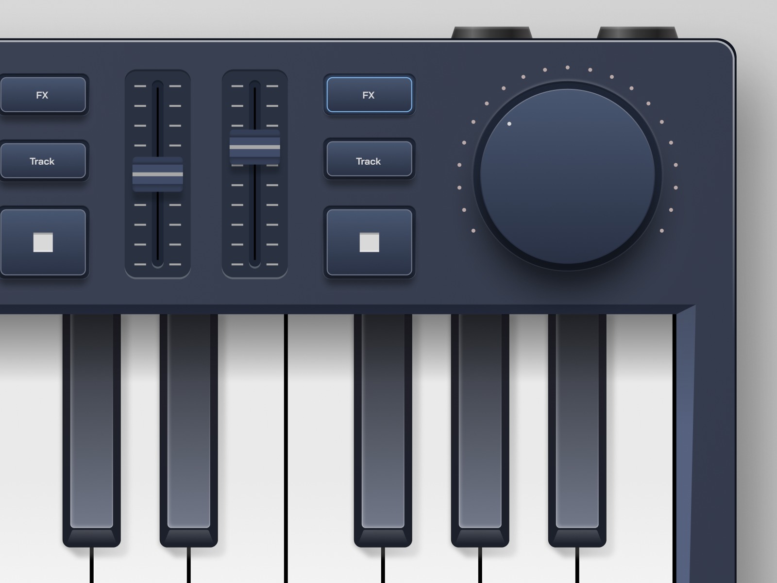 Midi Controller Skeuomorphic Image 3