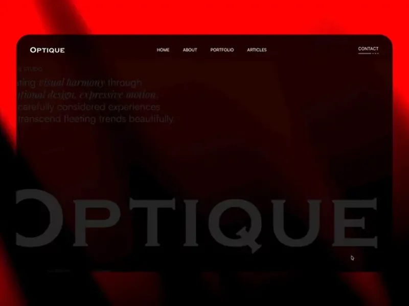 Optique by Ganesh K - Uncategorized design asset by framer