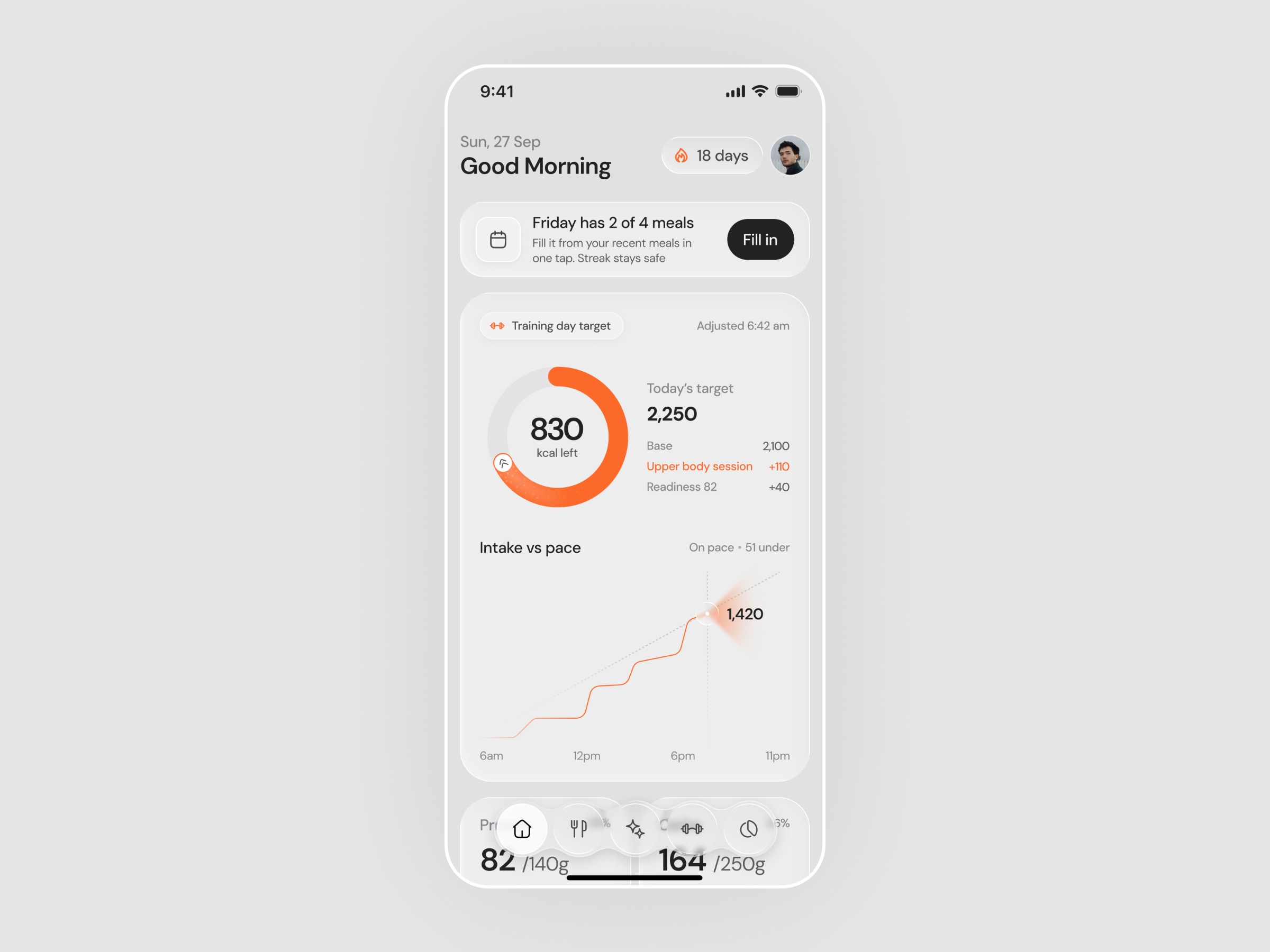 Nutrition Tracking App Image 1