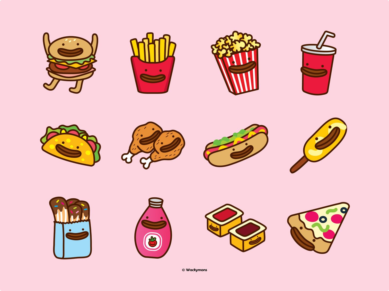 Snack Attack! πππ by Wackymons
