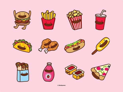 Snack Attack! 🍕🍔🍟 by Wackymons