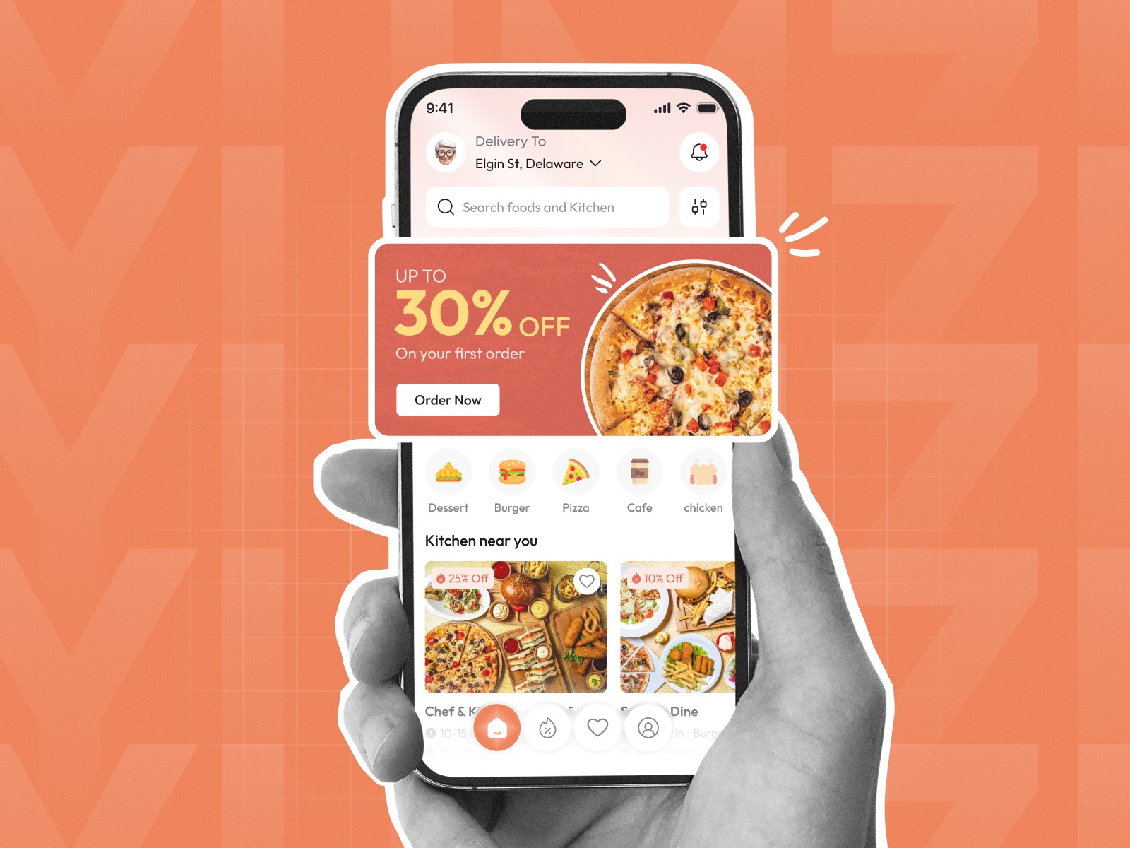 Yumzi - Food App | Mobile UI Design