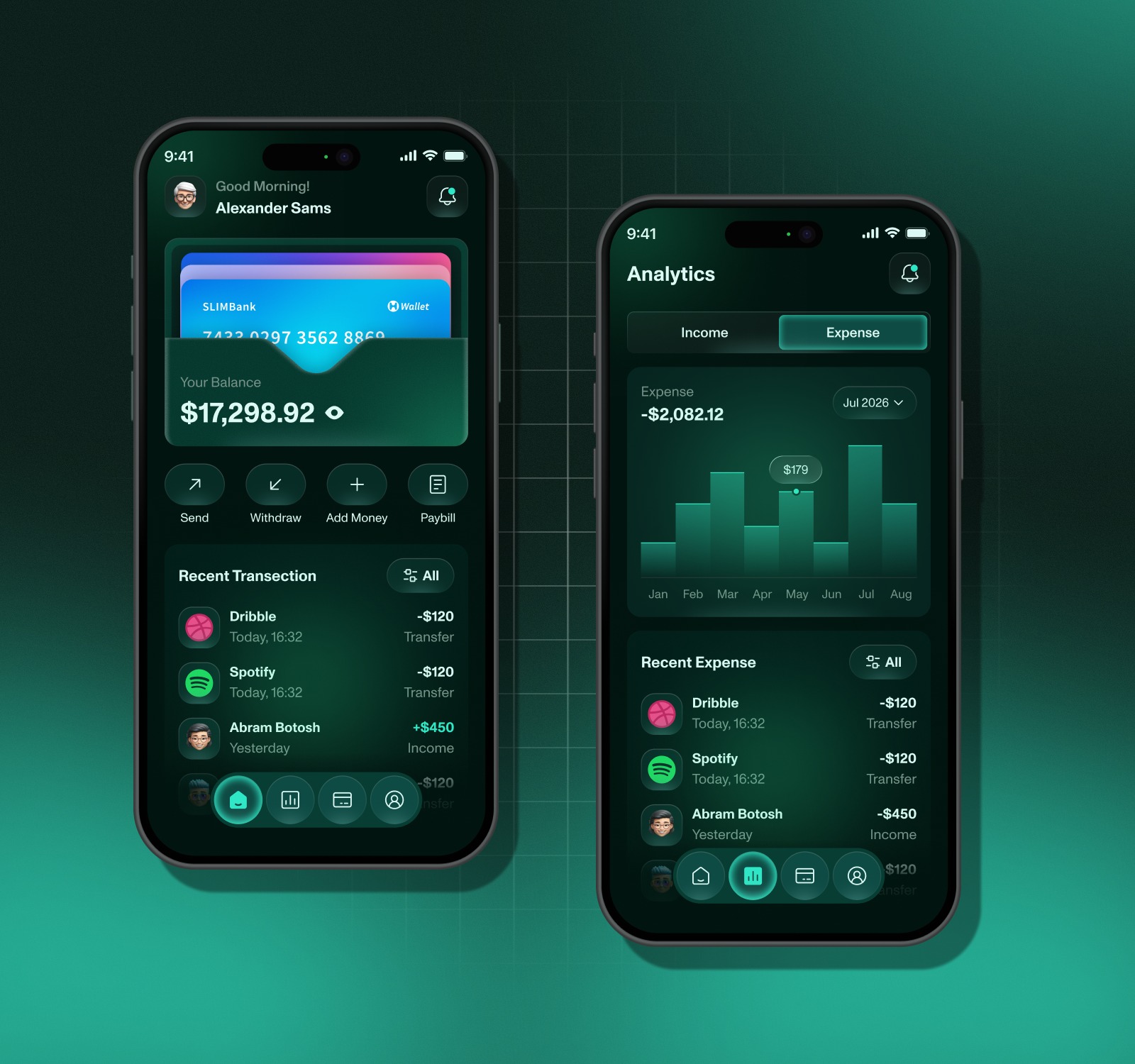 Fintech Mobile App UI Design | Money Transfer & Payment Requests Image 0