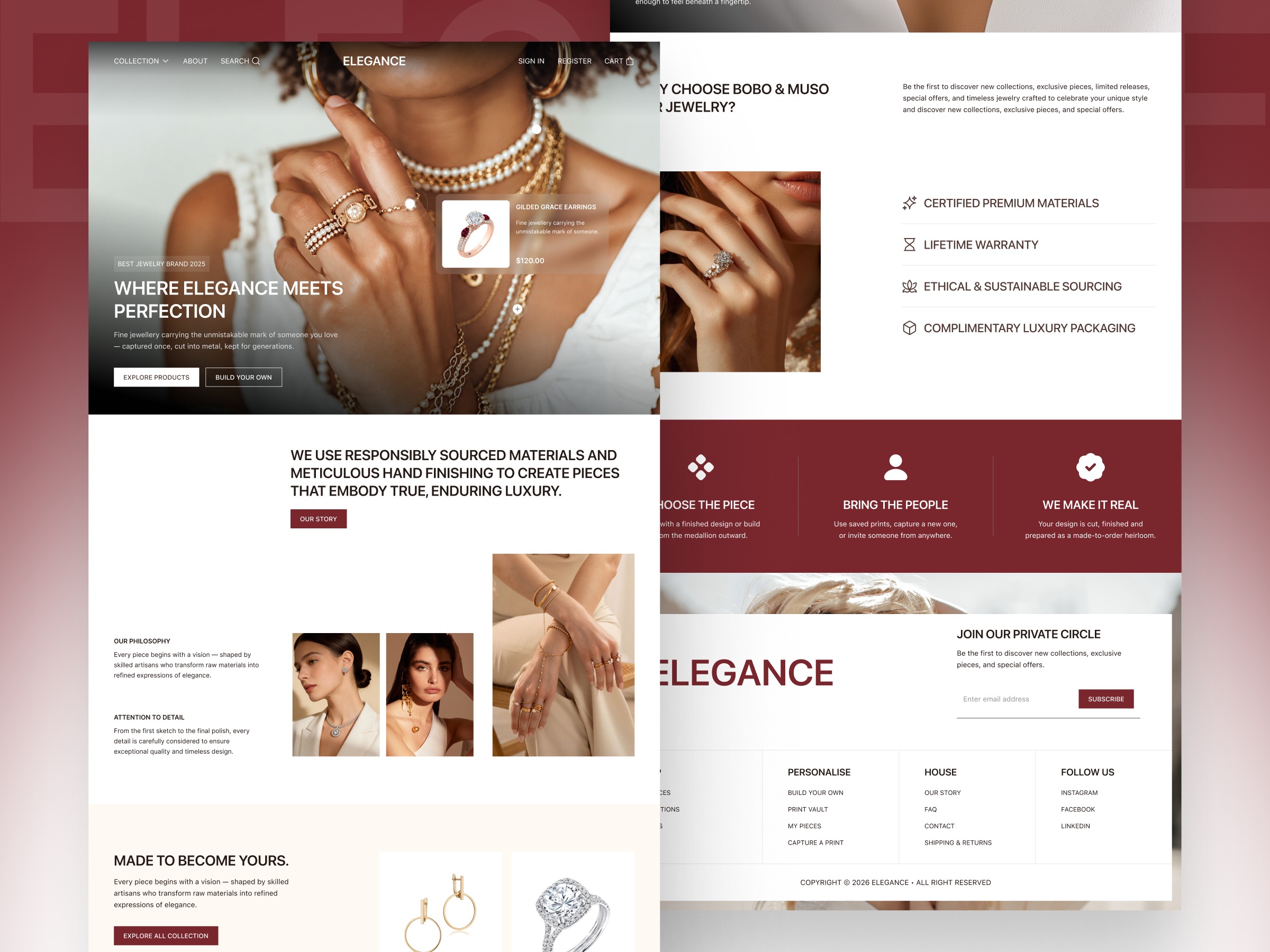 Luxury Jewellery E-commerce Landing Page