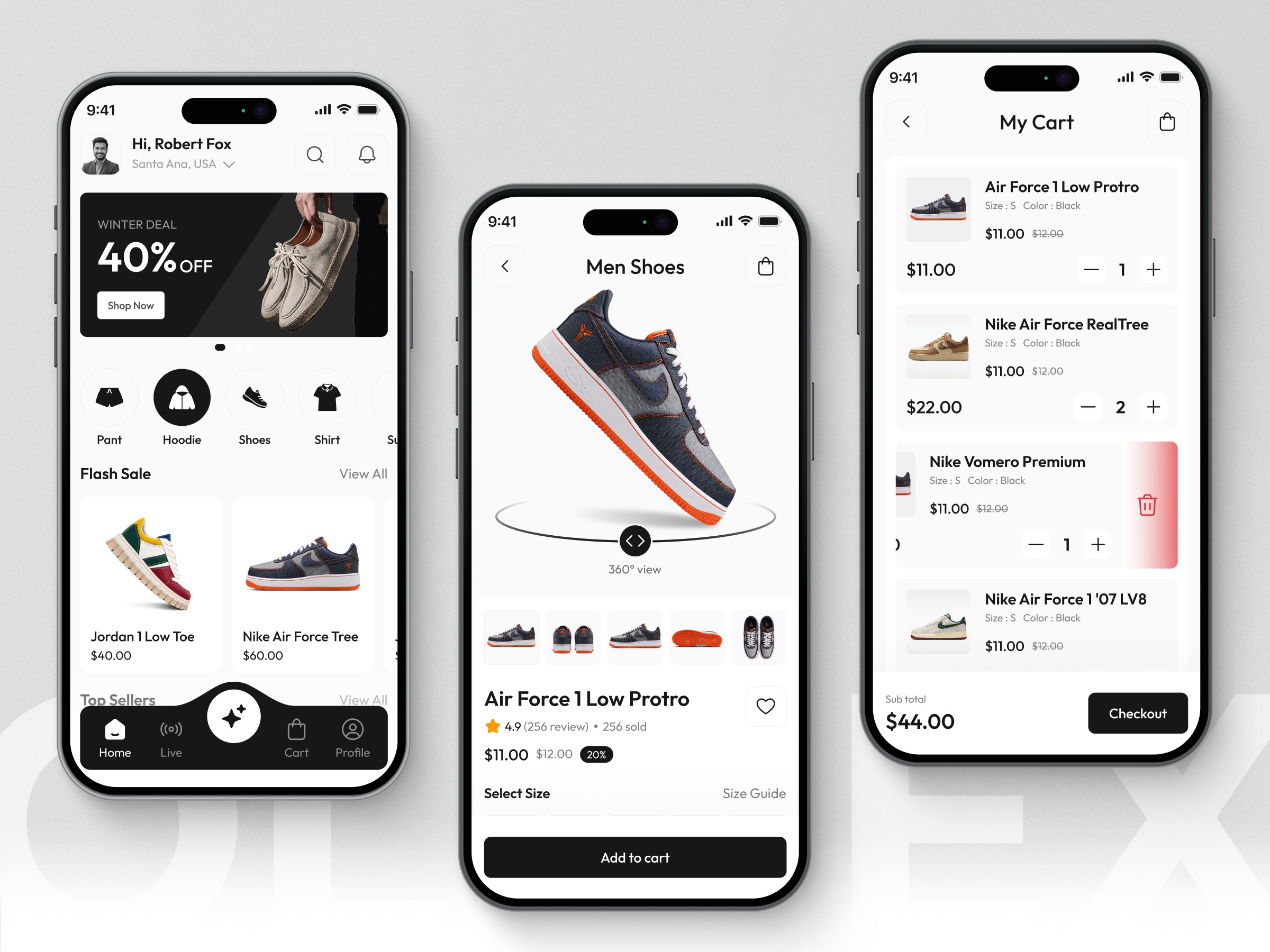 OLINEX - Shopping App Mobile Ui Design Image 0