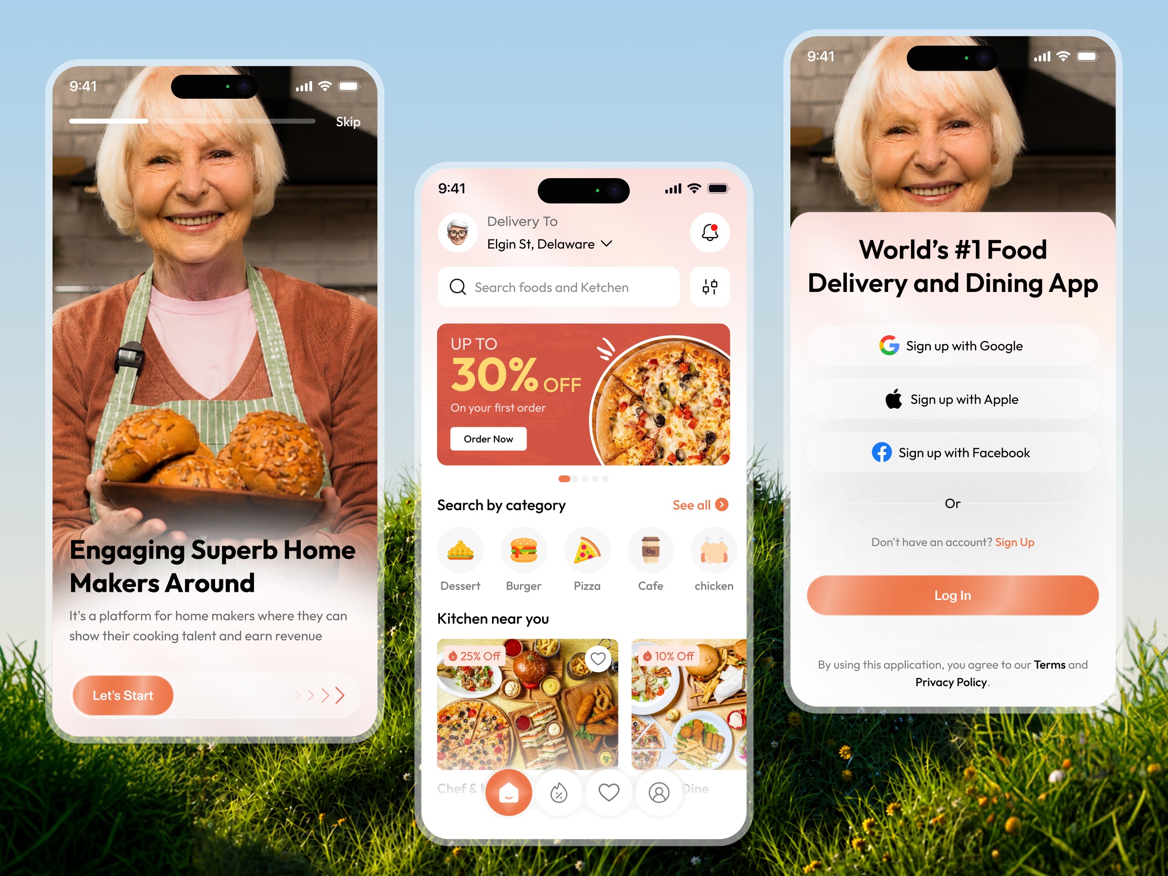 YUMZI - Food Delivery App UI Design Image 0