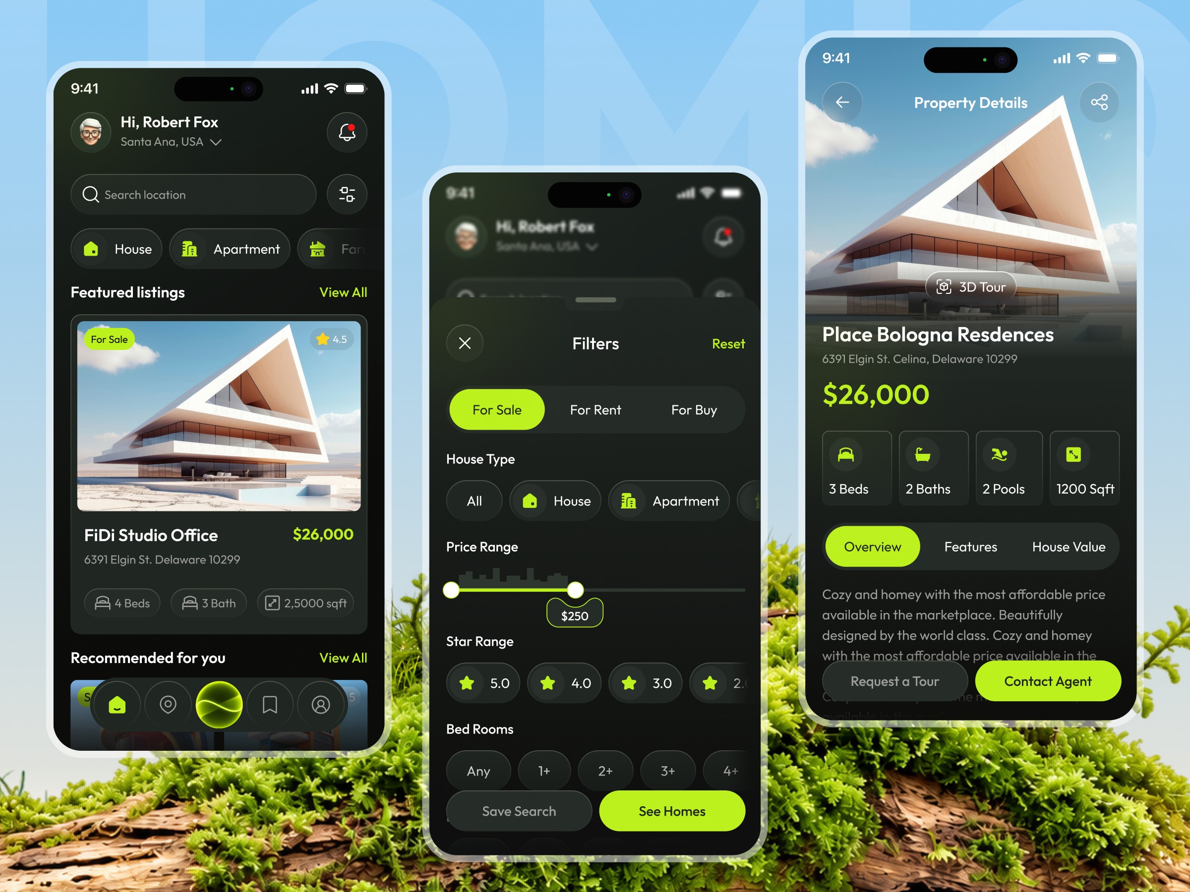 HOMIQ - Real Estate Mobile App UI Design Image 0