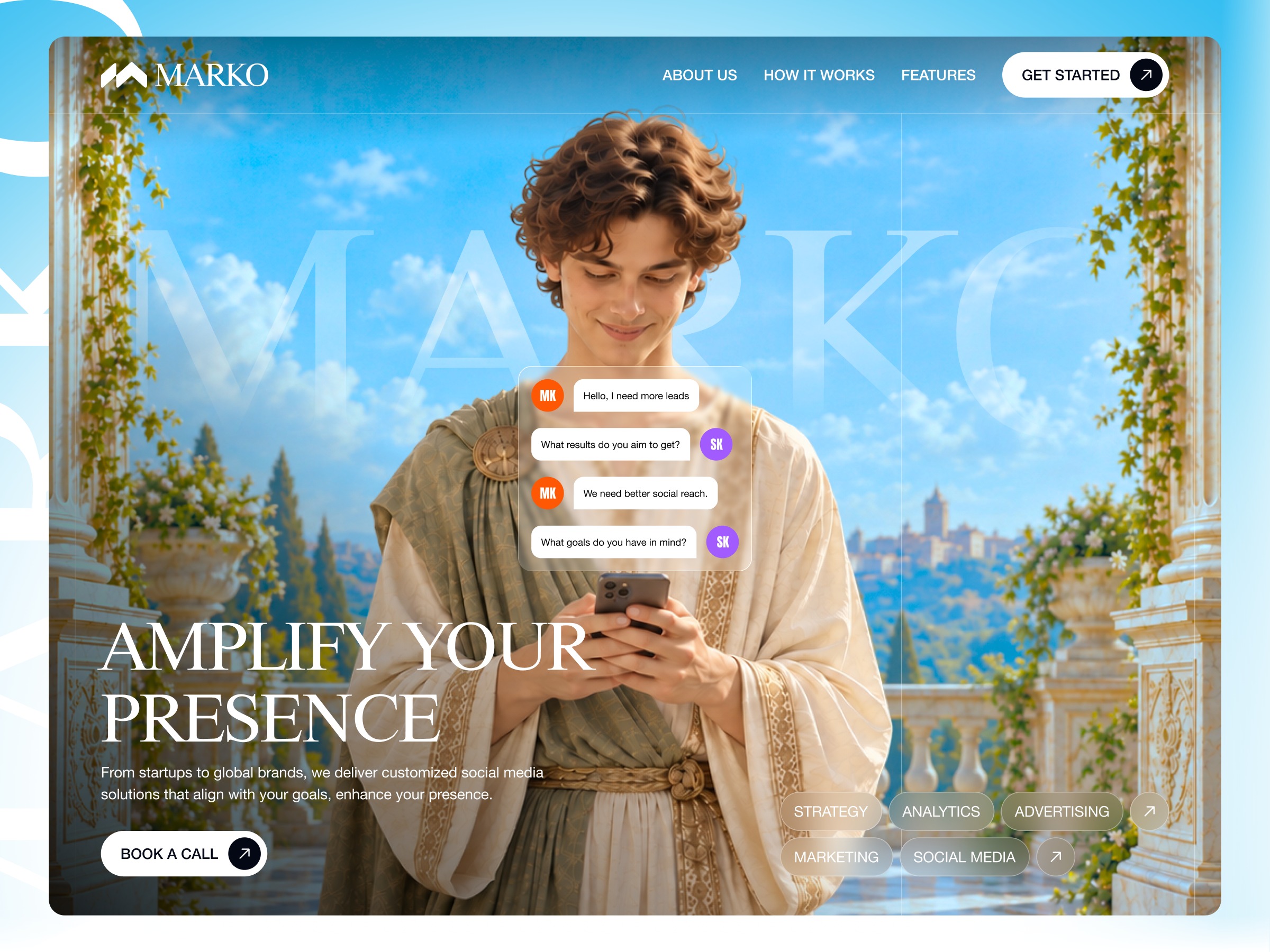 Marketing Agency Website UI Design