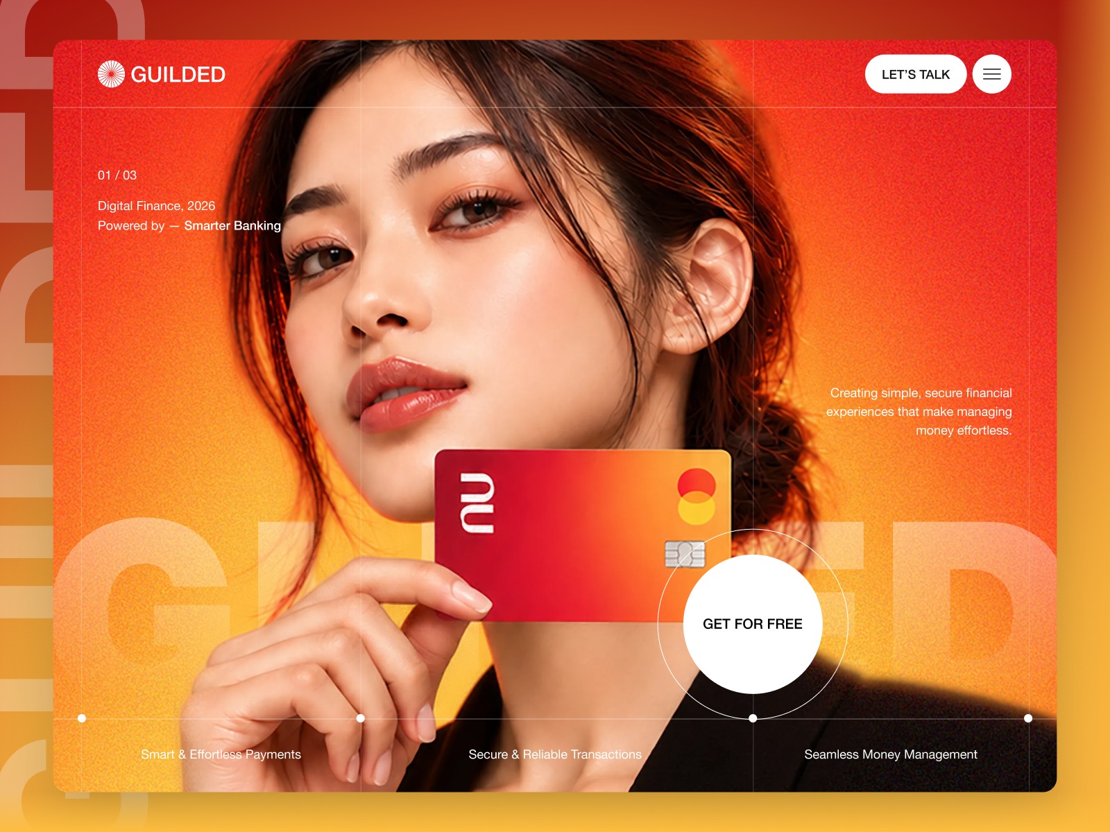 GUILDED - Fintech Website UI Design