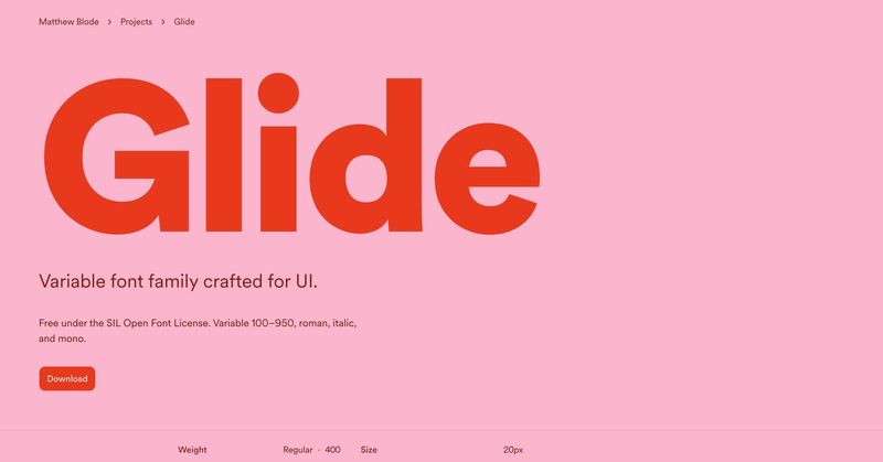 Glide Typeface