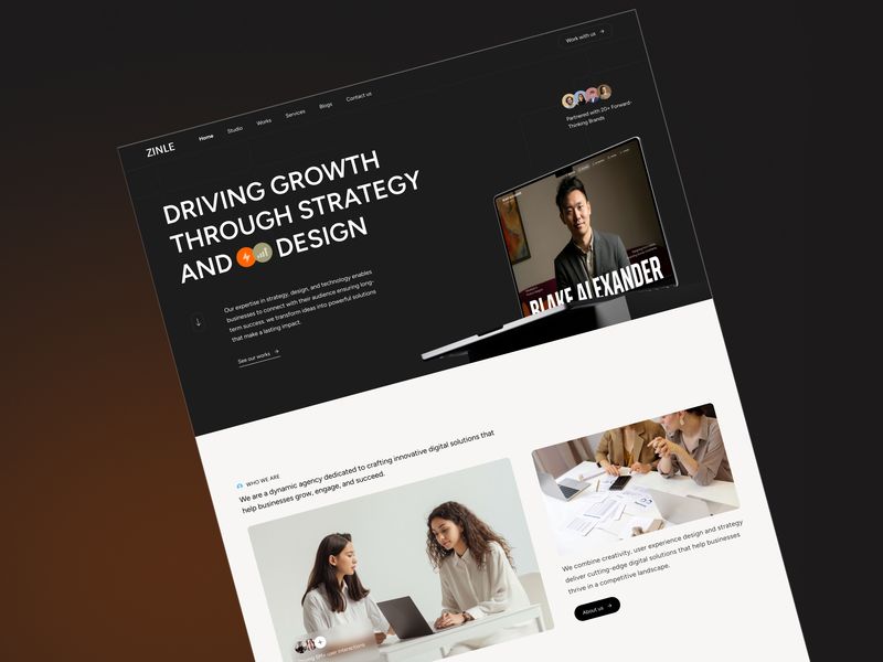 Zinle - Portfolio & Agency Website