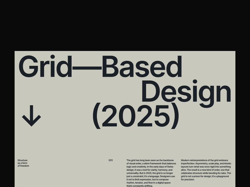 Typography and layout exploration