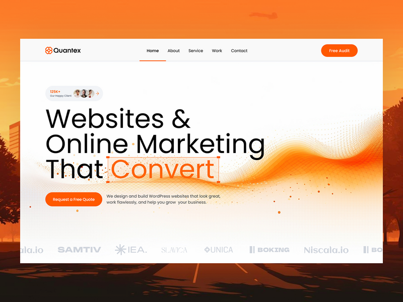 Digital agency website design
