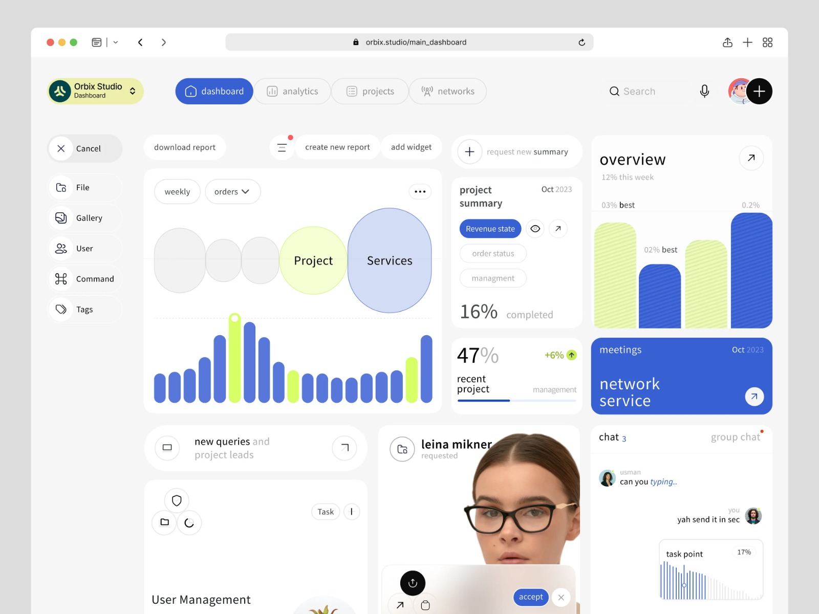 Agency Management Dashboard | Orbix Studio