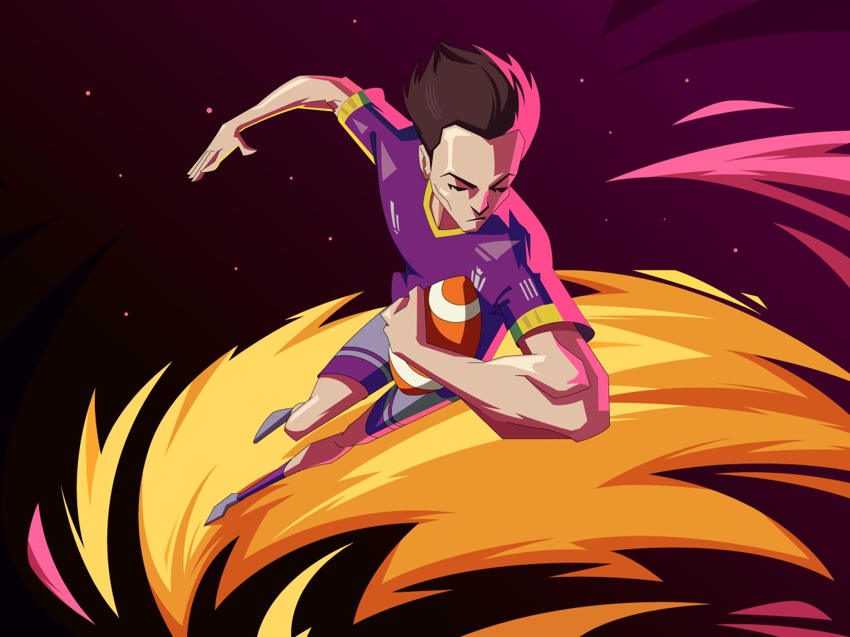 Rugby - Sports Illustration Design | Orbix Studio
