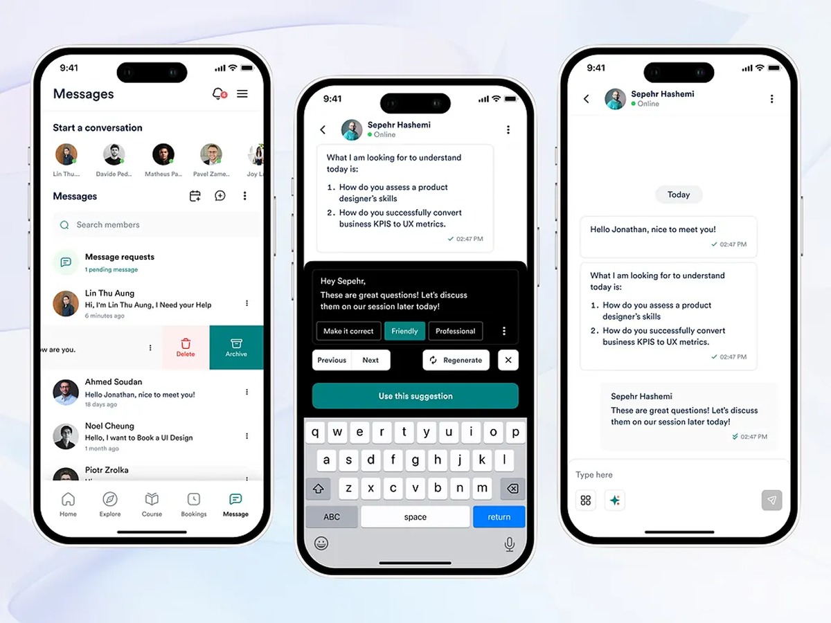 ADPlist: Redesign | AI Integrate Chat Flow UI | Orbix Studio Image 1
