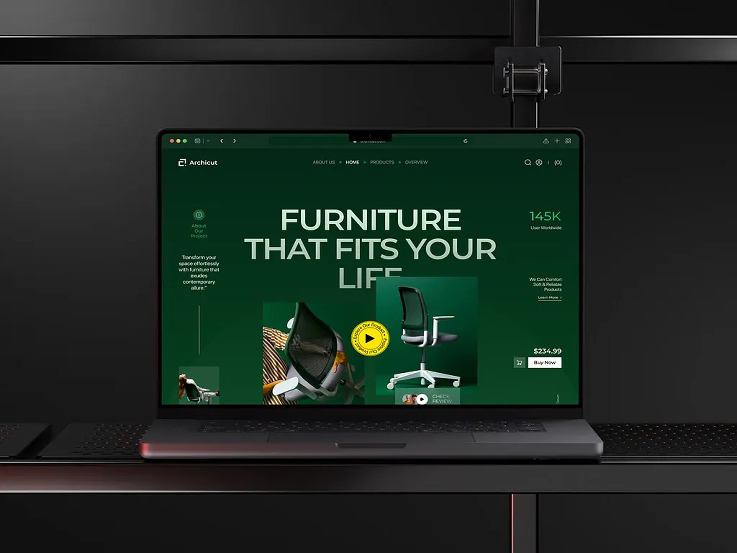 Archicut - Furniture E-commerce Website | Orbix Studio