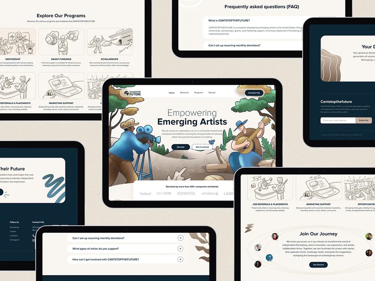 Powering Up Artist Base Website | Orbix Studio Image 0