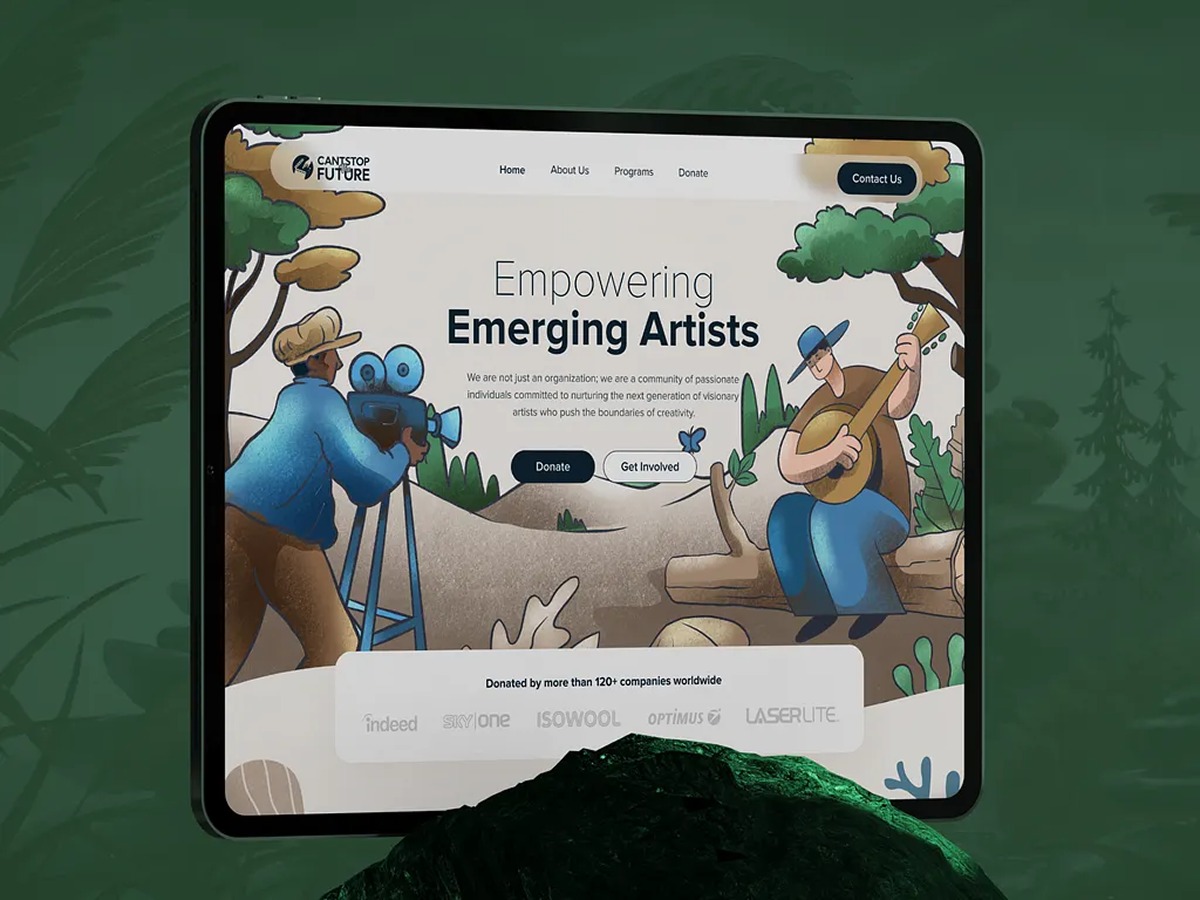 Powering Up Artist Base Website | Orbix Studio Image 1
