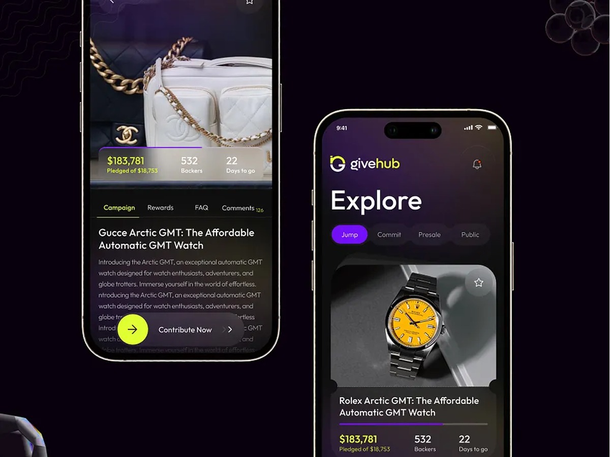 GiveHub - Mobile App Invest Flow | UI Design | Orbix Studio Image 0
