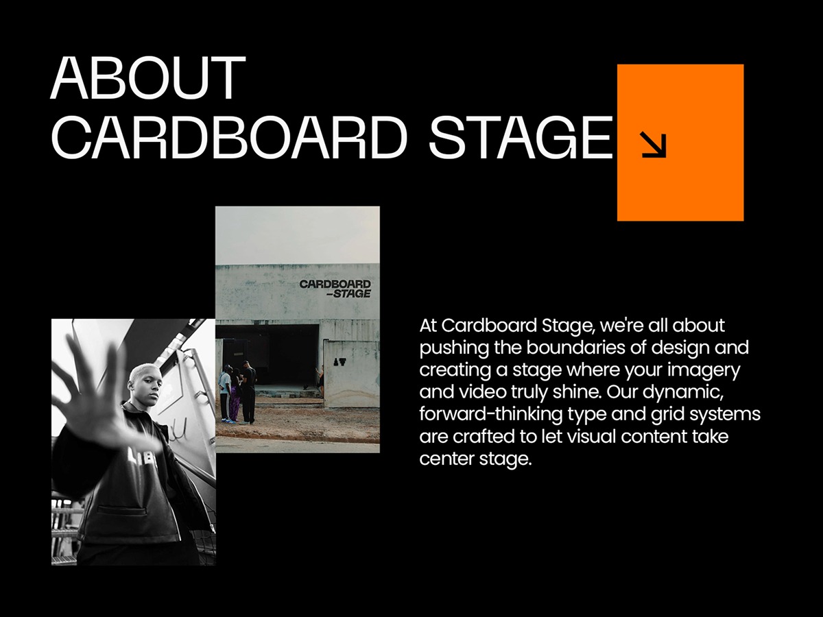 Cardboard Stage Branding | Orbix Studio Image 0