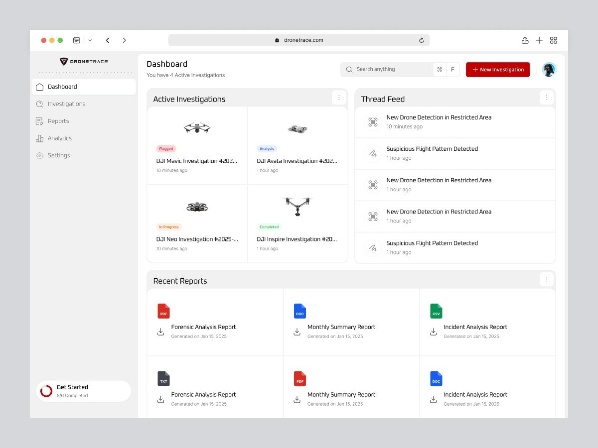 Drone Dashboard Design Image 0