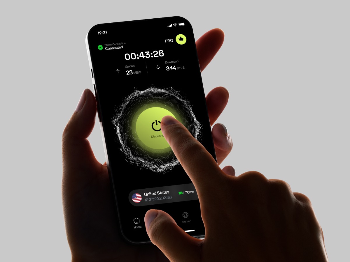 SlyVPN Mobile App Design