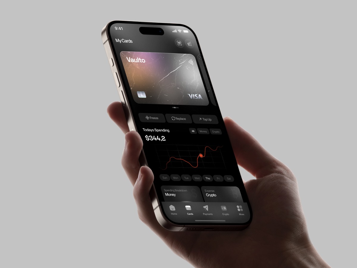Vaulto - Crypto & Finance Dashboard App Image 0