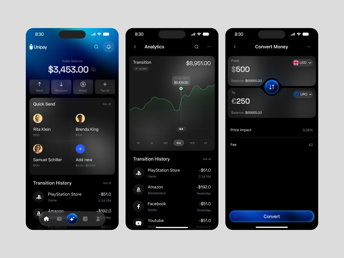 Unipay - Smart Wallet Mobile App  Unipay Image 1