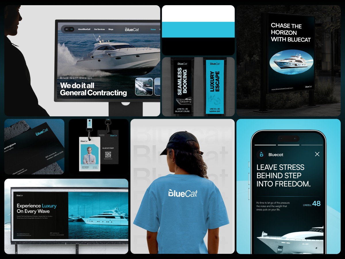 BlueCat — Luxury Yacht Branding