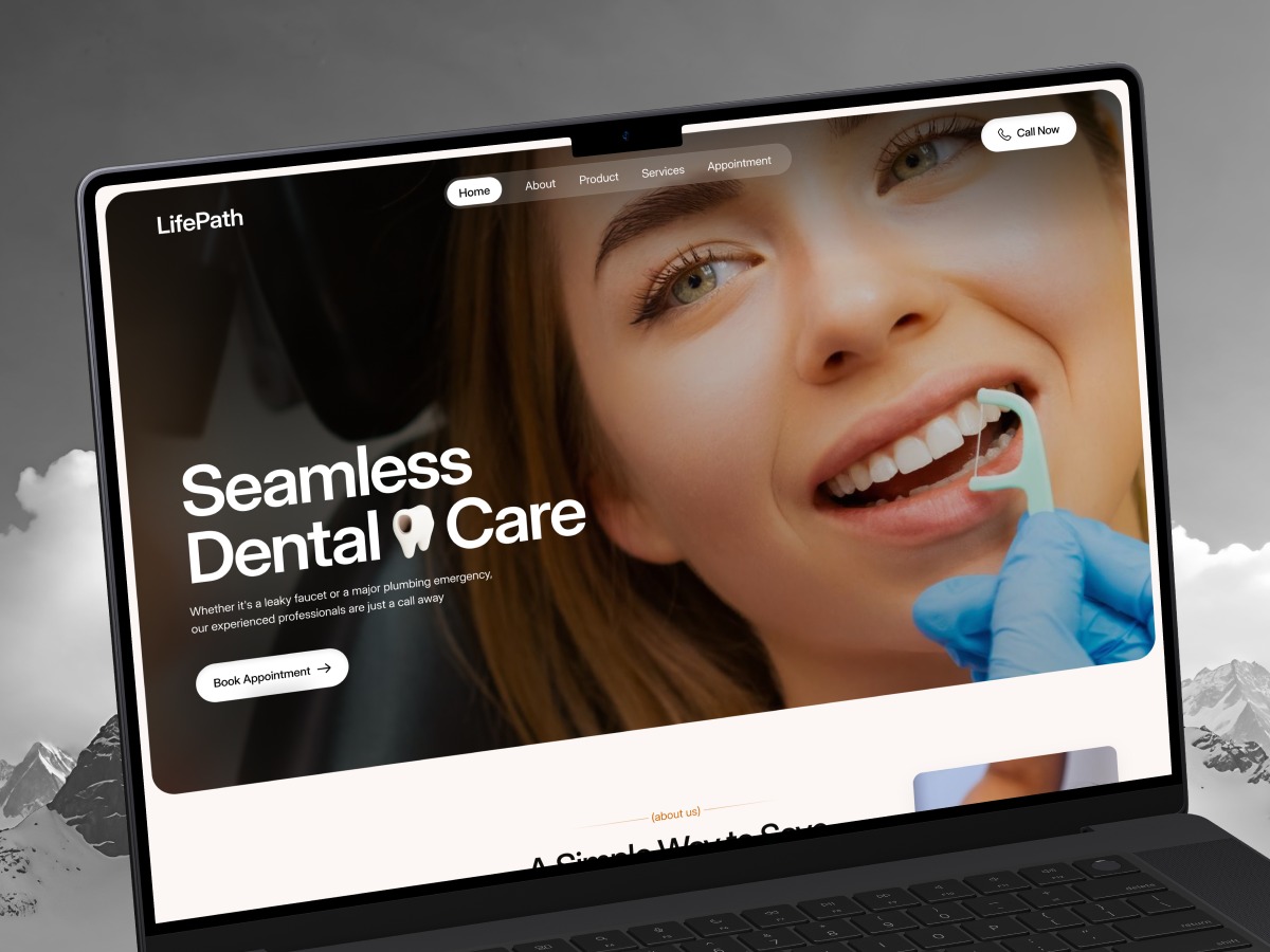 LifePath - Dental Care Landing Page Dsign Image 0