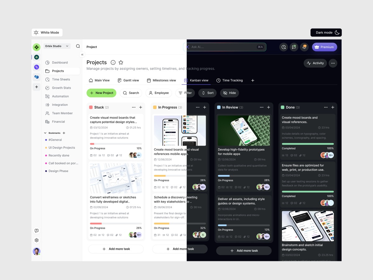 Project Management Web App Design Image 2