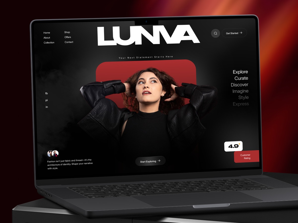 Lunva - Clothing Website Hero Section Image 0