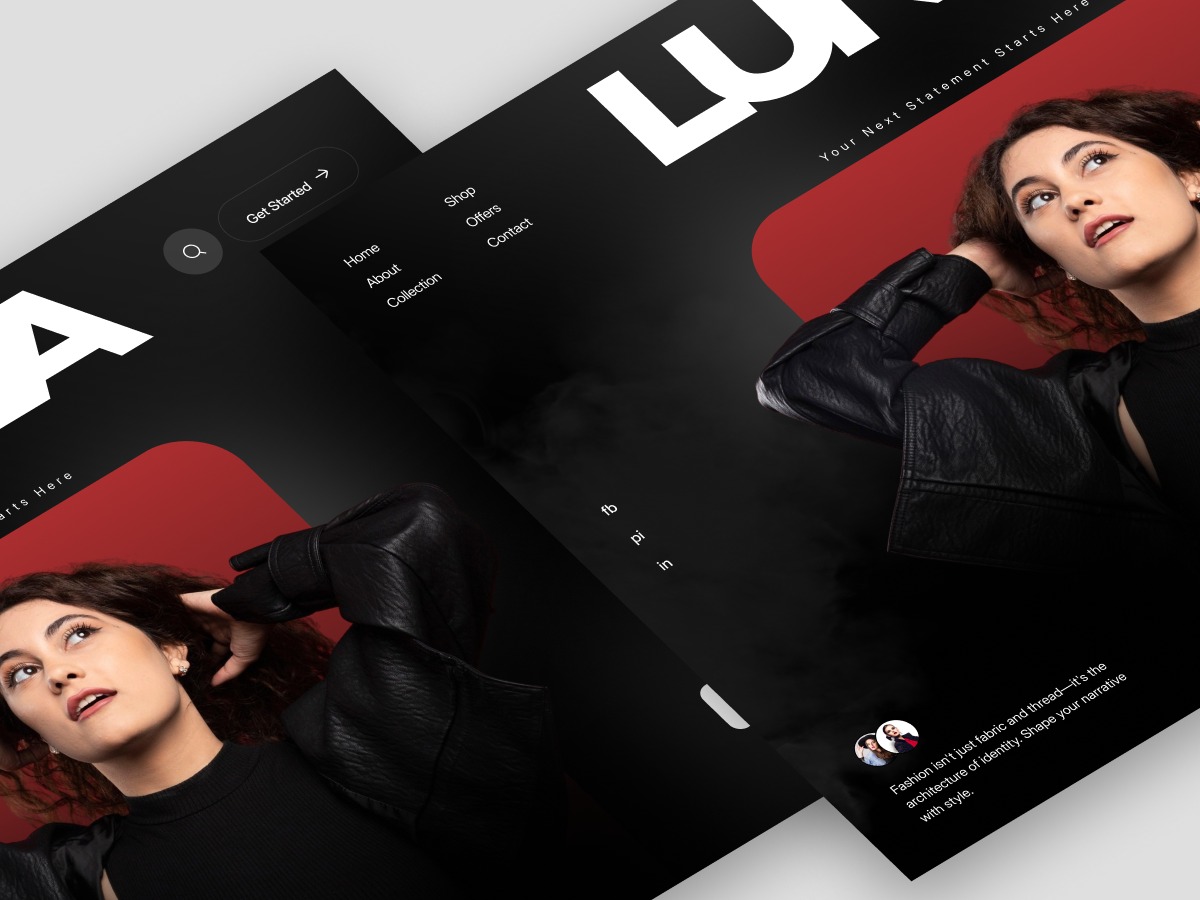 Lunva - Clothing Website Hero Section Image 1