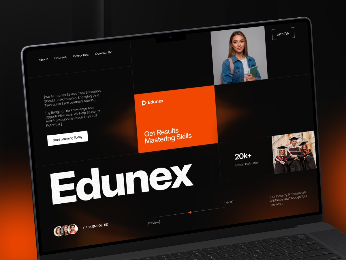 Education Website Hero Section Design Image 0