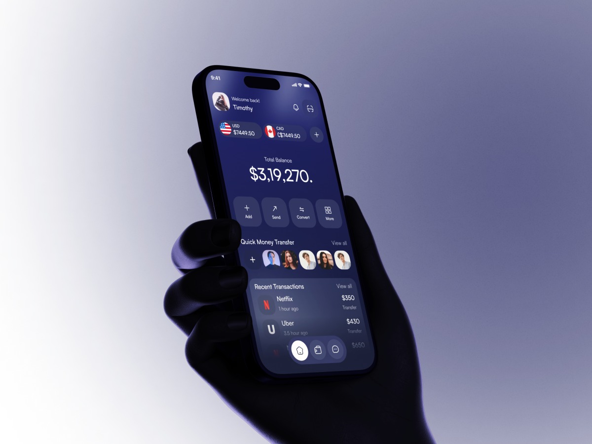 Fintech mobile app Image 1