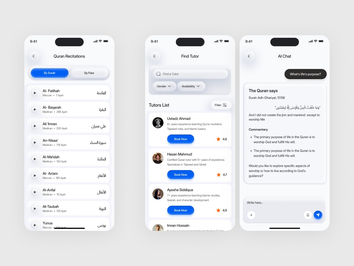Quran Learning App UI Concept  Image 2