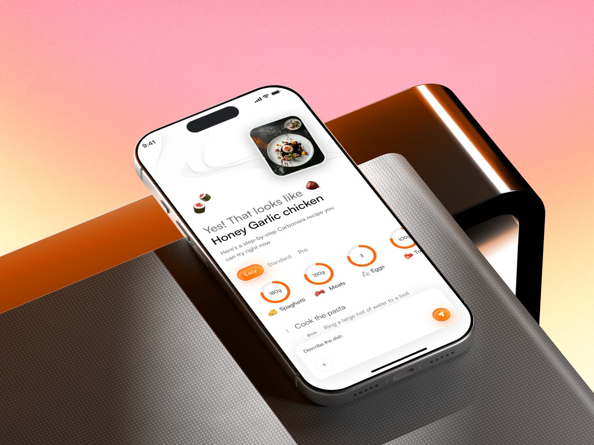 AI Food Scanner App UI — Nutrition Analysis & Smart Recipes (iOS Design) Image 0